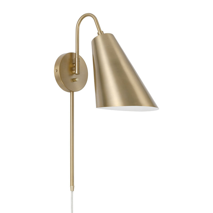 Capital Lighting 654911MA One Light Wall Sconce, Matte Brass