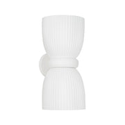Capital Lighting 656121CE Two Light Wall Sconce, Ceramic White