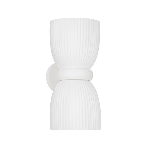 Capital Lighting 656121CE Two Light Wall Sconce, Ceramic White