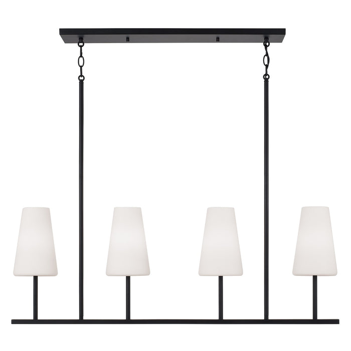 Capital Lighting 855241MB-550 Four Light Island Pendant, Matte Black