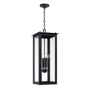 Capital Lighting 934644BK Four Light Outdoor Hanging Lantern, Black
