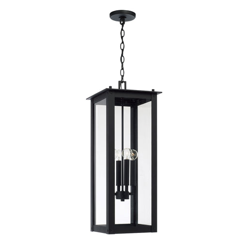Capital Lighting 934644BK Four Light Outdoor Hanging Lantern, Black