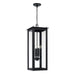 Capital Lighting 934644BK Four Light Outdoor Hanging Lantern, Black
