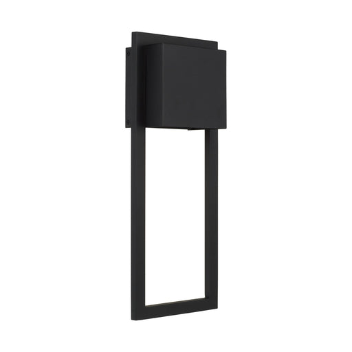 Capital Lighting 956012BK-GL One Light Outdoor Wall Lantern, Black