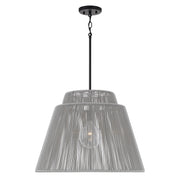 Capital Lighting 956311EK One Light Outdoor Hanging Lantern, Grey and Black