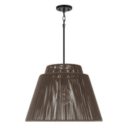 Capital Lighting 956311UK One Light Outdoor Hanging Lantern, Umber and Black