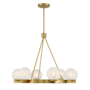Savoy House 1-1014-6-322 Six Light Chandelier, Warm Brass