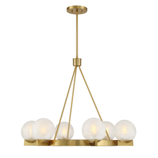Savoy House 1-1014-6-322 Six Light Chandelier, Warm Brass