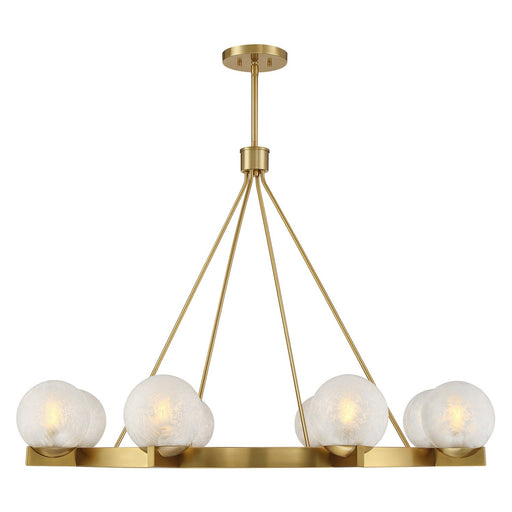 Savoy House 1-1015-8-322 Eight Light Chandelier, Warm Brass