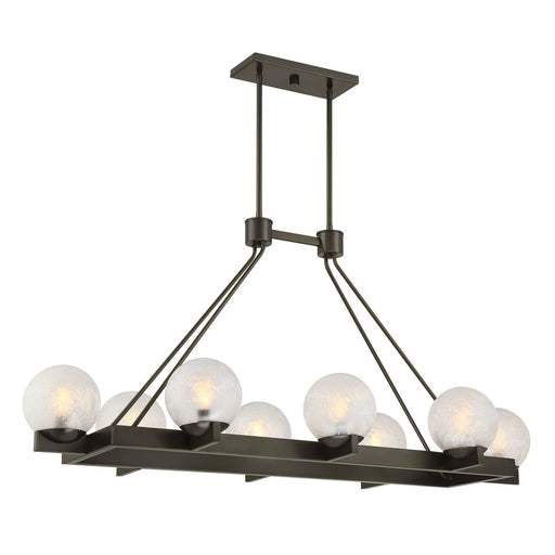 Savoy House 1-1016-8-15 Eight Light Linear Chandelier, Mediterranean Bronze