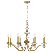 Savoy House 1-1362-8-322 Eight Light Chandelier, Warm Brass