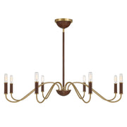 Savoy House 1-2748-8-322 Eight Light Chandelier, Warm Brass