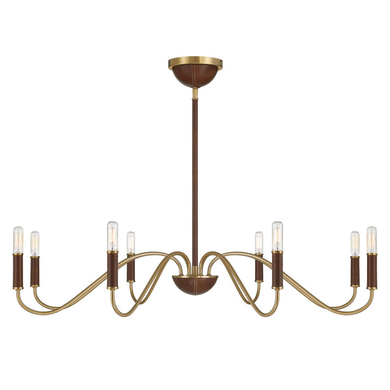 Savoy House 1-2748-8-322 Eight Light Chandelier, Warm Brass