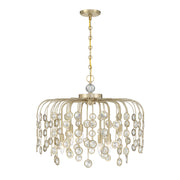 Savoy House 1-3598-6-127 Six Light Chandelier, Noble Brass
