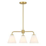 Savoy House 1-4013-3-322 Three Light Chandelier, Warm Brass