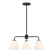Savoy House 1-4013-3-89 Three Light Chandelier, Matte Black