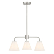 Savoy House 1-4013-3-SN Three Light Chandelier, Satin Nickel