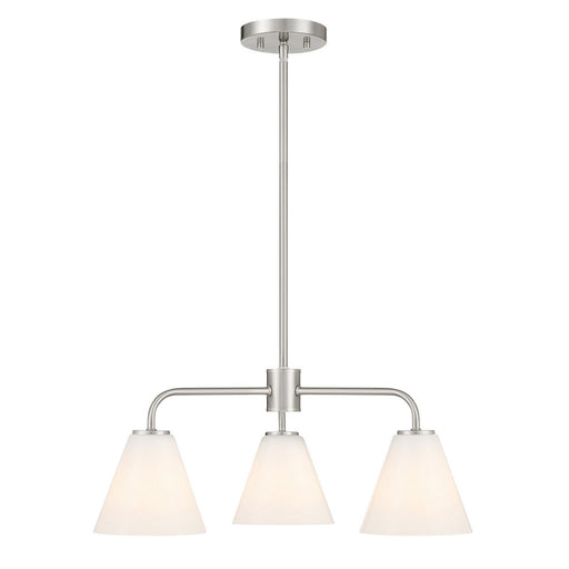 Savoy House 1-4013-3-SN Three Light Chandelier, Satin Nickel
