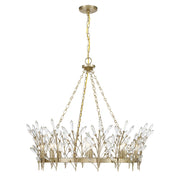 Savoy House 1-4074-8-127 Eight Light Chandelier, Noble Brass