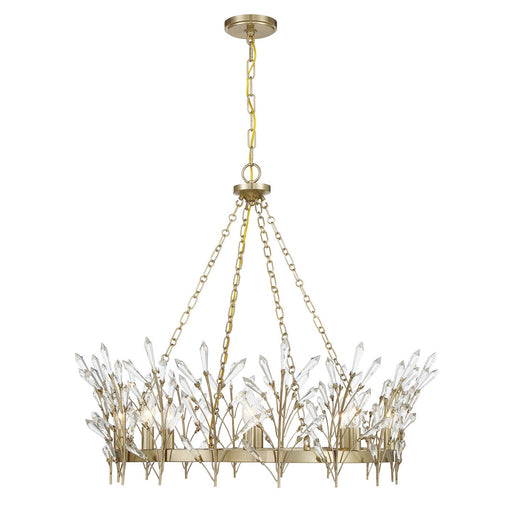 Savoy House 1-4074-8-127 Eight Light Chandelier, Noble Brass