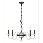 Savoy House 1-4277-5-15 Five Light Chandelier, Mediterranean Bronze