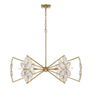 Savoy House 1-4529-6-221 Six Light Chandelier, Gold Shimmer