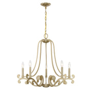 Savoy House 1-6096-5-127 Five Light Chandelier, Noble Brass
