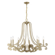 Savoy House 1-6097-8-127 Eight Light Chandelier, Noble Brass
