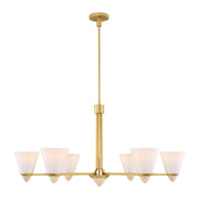 Savoy House 1-7266-6-322 Six Light Chandelier, Warm Brass