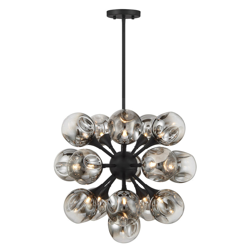 Savoy House 1-7934-16-89 16 Light Chandelier, Matte Black