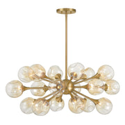 Savoy House 1-7935-18-322 18 Light Chandelier, Warm Brass