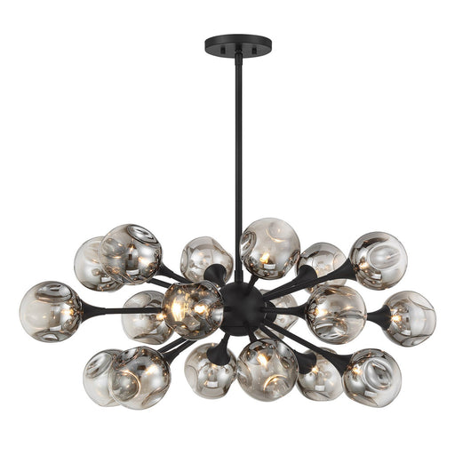 Savoy House 1-7935-18-89 18 Light Chandelier, Matte Black