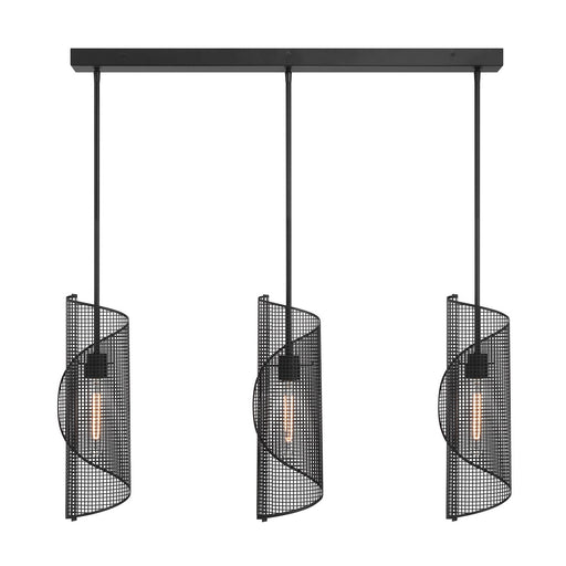 Savoy House 1-8031-3-89 Three Light Linear Chandelier, Matte Black