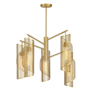 Savoy House 1-8032-5-322 Five Light Chandelier, Warm Brass