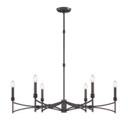 Savoy House 1-8166-6-26 Six Light Chandelier, Champagne Mist