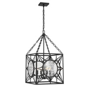 Savoy House 3-5063-4-89 Four Light Pendant, Matte Black