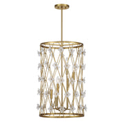 Savoy House 3-8412-6-322 Six Light Pendant, Warm Brass