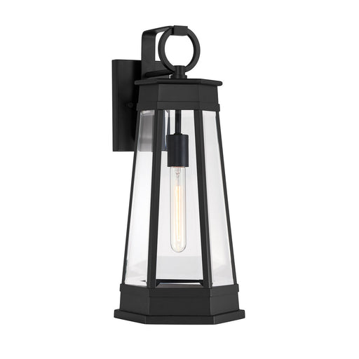 Savoy House 5-206-BK One Light Outdoor Wall Lantern, Matte Black