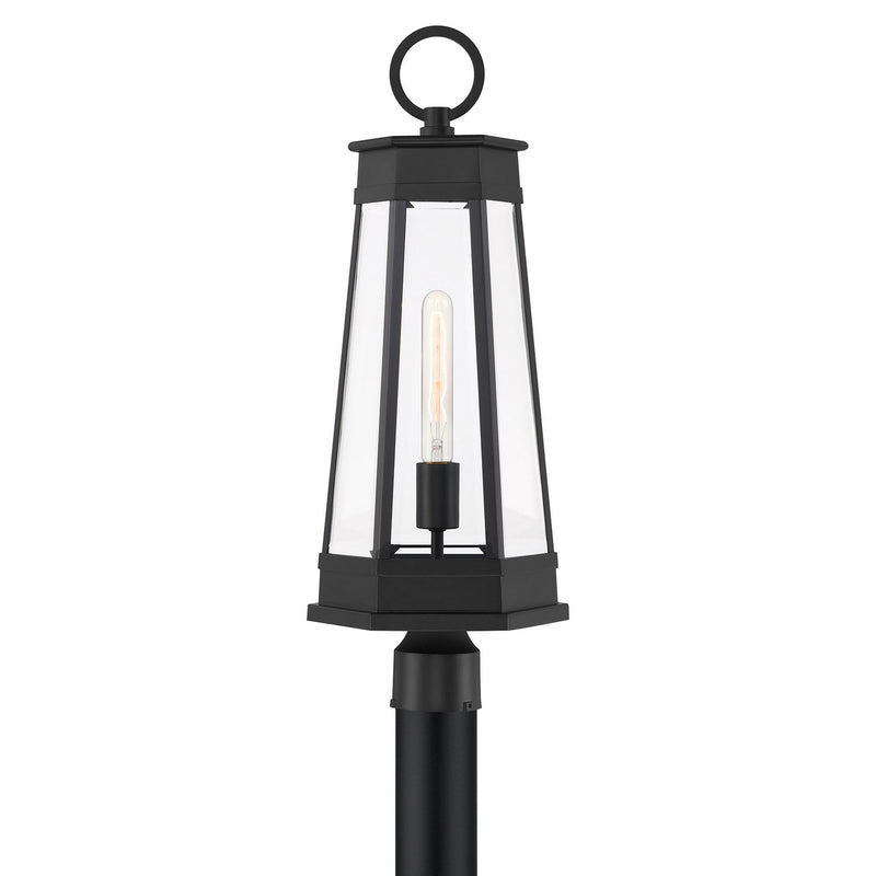 Savoy House 5-209-BK One Light Outdoor Post Lantern, Matte Black