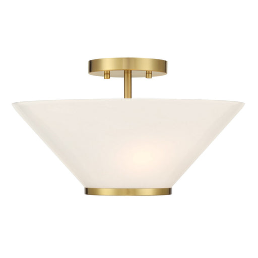 Savoy House 6-4012-3-322 Three Light Convertible Semi-Flush /Pendant, Warm Brass