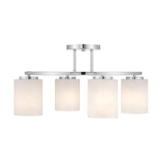 Savoy House 6-4693-4-11 Four Light Semi-Flush Mount, Chrome