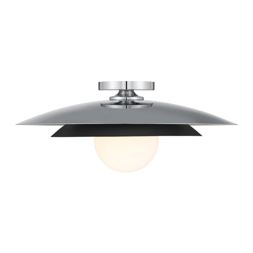 Savoy House 6-5564-1-11 One Light Semi-Flush Mount, Chrome