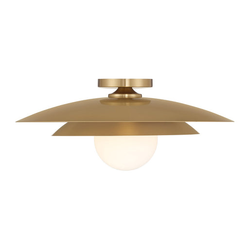 Savoy House 6-5564-1-322 One Light Semi-Flush Mount, Warm Brass