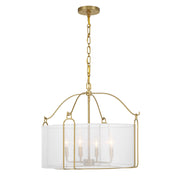 Savoy House 7-1693-4-322 Four Light Pendant, Warm Brass