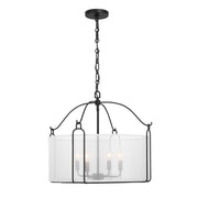 Savoy House 7-1693-4-89 Four Light Pendant, Matte Black