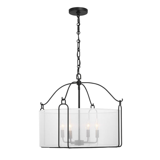 Savoy House 7-1693-4-89 Four Light Pendant, Matte Black