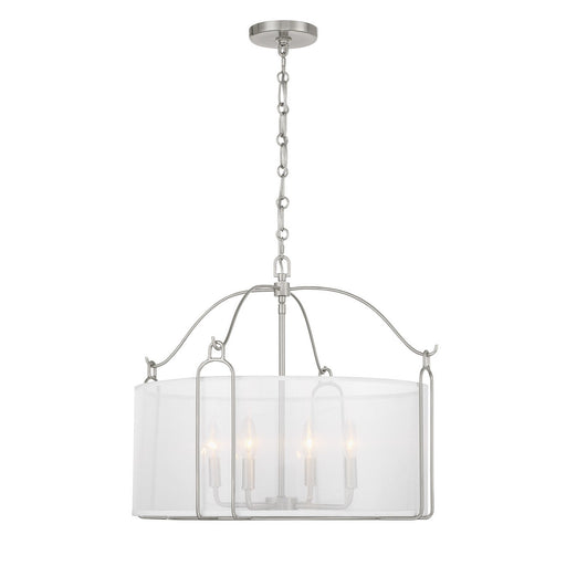 Savoy House 7-1693-4-SN Four Light Pendant, Satin Nickel