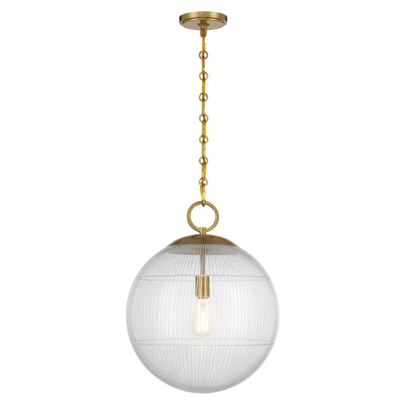 Savoy House 7-1840-1-322 One Light Pendant, Warm Brass