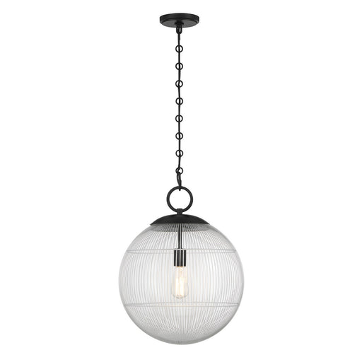 Savoy House 7-1840-1-89 One Light Pendant, Matte Black