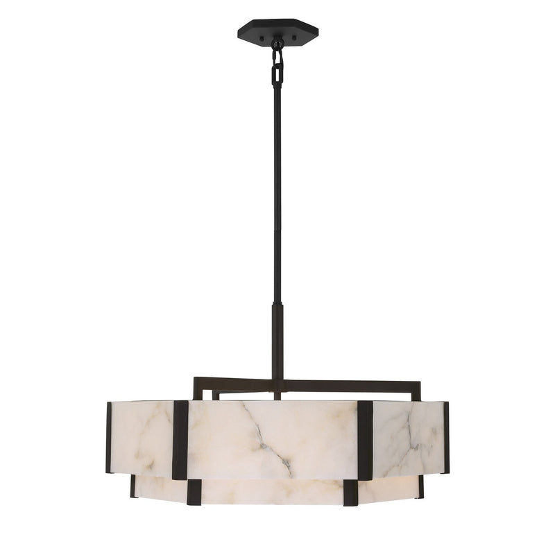 Savoy House 7-2333-6-50 Six Light Pendant, Black Cashmere